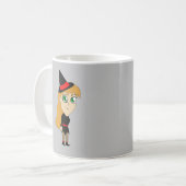 Chibi-Hexe Kaffeetasse (Vorderseite Links)