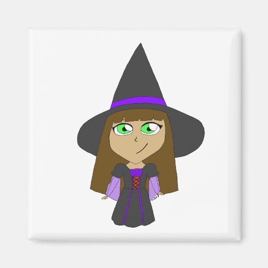 Chibi-Hexe Magnet (Vorne)