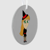 Chibi-Hexe Ornament (Vorderseite)
