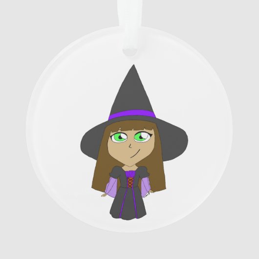 Chibi-Hexe Ornament (Rückseite)