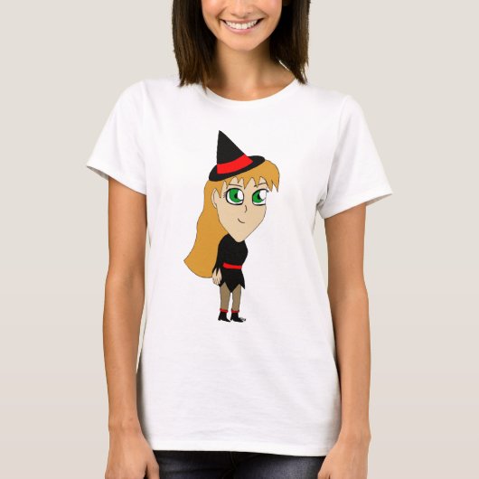 Chibi-Hexe T-Shirt (Vorderseite)
