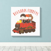 Chibi HOGWARTS EXPRESS™ Ride Leinwanddruck (Insitu (Holzboden))