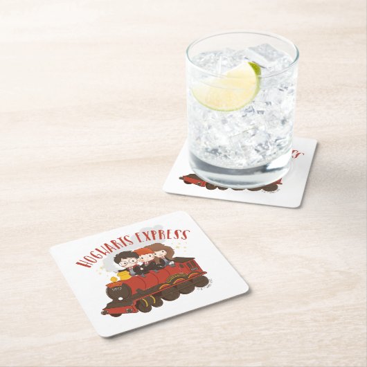 Chibi HOGWARTS EXPRESS™ Ride Rechteckiger Pappuntersetzer (Vor Ort)