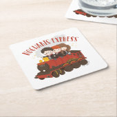 Chibi HOGWARTS EXPRESS™ Ride Rechteckiger Pappuntersetzer (angewinkelt)