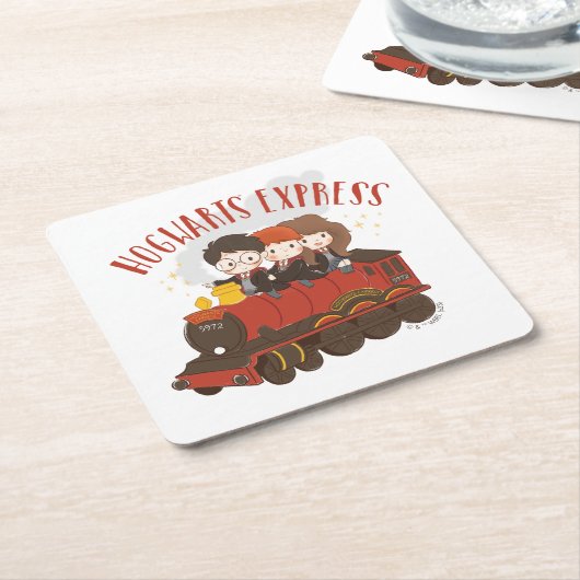 Chibi HOGWARTS EXPRESS™ Ride Rechteckiger Pappuntersetzer (angewinkelt)