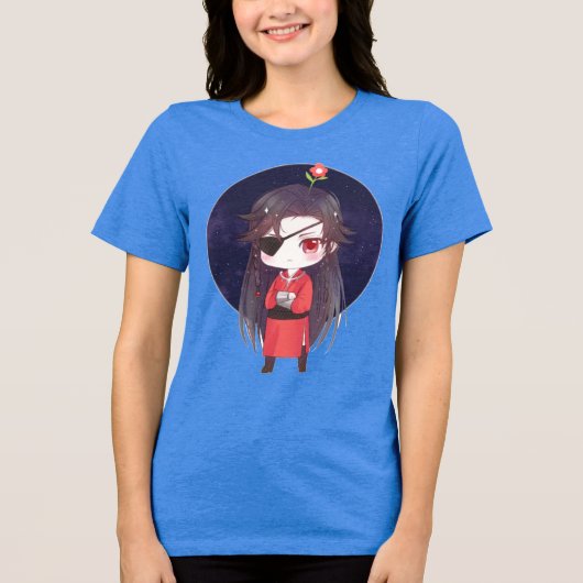 Chibi Hua Cheng Tri-Blend Shirt (Vorderseite)