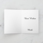 Chibi Ikemen Anime Man Balloons Feiertagskarte (Innenseite)