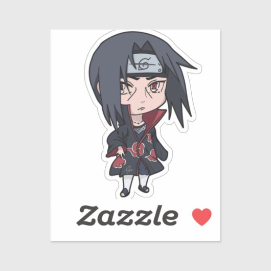 Chibi Itachi Uchiha - Anime Style Sticker (Blatt)