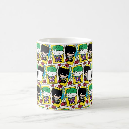 Chibi Joker and Batman Playing Card Pattern Kaffeetasse (Mittel)