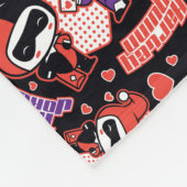 Chibi Joker and Harley Heart Pattern Fleecedecke (Ecke)