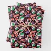 Chibi Joker and Harley Heart Pattern Geschenkpapier Set (Beispiel)