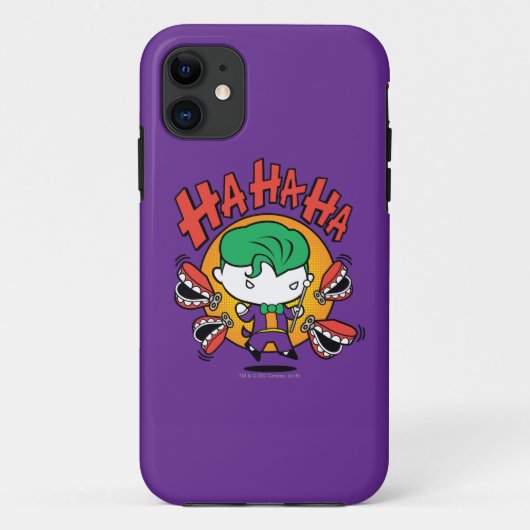 Chibi-Joker mit Spielzeugzähnen Case-Mate iPhone Hülle (Rückseite)
