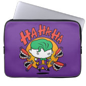 Chibi-Joker mit Spielzeugzähnen Laptopschutzhülle (Vorderseite)
