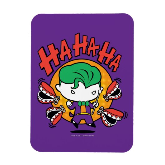 Chibi-Joker mit Spielzeugzähnen Magnet (Vertikal)