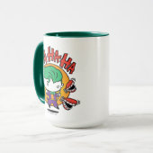 Chibi-Joker mit Spielzeugzähnen Tasse (Vorderseite Links)