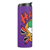 Chibi-Joker mit Spielzeugzähnen Thermosbecher (Nach links gedreht)