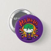 Chibi-Joker mit Spielzeugzecken Button (Vorne & Hinten)