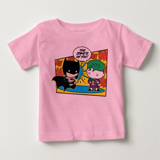 Chibi Joker Pranking Chibi Batman Baby T-shirt (Vorderseite)