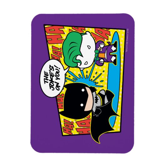 Chibi Joker Pranking Chibi Batman Magnet (Vertikal)