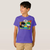 Chibi Joker Pranking Chibi Batman T-Shirt (Vorne ganz)