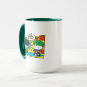Chibi Joker Pranking Chibi Batman Tasse (Vorderseite Links)