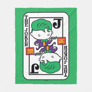 Chibi Joker Spielkarte Fleecedecke