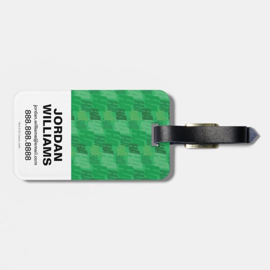 Chibi Joker Spielkarte Gepäckanhänger (Rückseite horizontal)