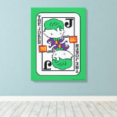 Chibi Joker Spielkarte Leinwanddruck (Insitu (Holzboden))
