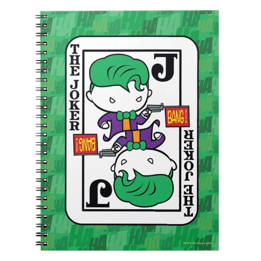 Chibi Joker Spielkarte Notizblock (Vorderseite)