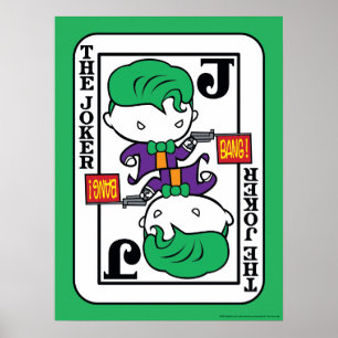 Chibi Joker Spielkarte Poster