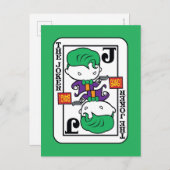 Chibi Joker Spielkarte Postkarte (Vorne/Hinten)