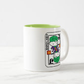 Chibi Joker Spielkarte Zweifarbige Tasse (VorderseiteRechts)