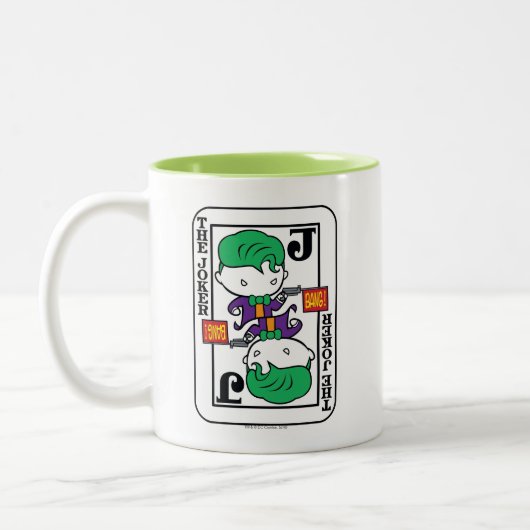 Chibi Joker Spielkarte Zweifarbige Tasse (Links)