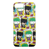 Chibi-Joker und Batman-Kartenmuster Case-Mate iPhone Hülle (Rückseite)