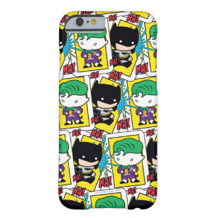 Chibi-Joker und Batman-Kartenmuster Barely There iPhone 6 Hülle