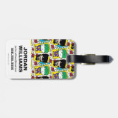 Chibi-Joker und Batman-Kartenmuster Gepäckanhänger (Rückseite horizontal)