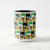 Chibi-Joker und Batman-Kartenmuster Tasse (Zentrum)