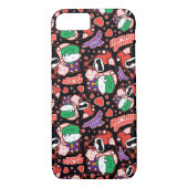 Chibi Joker und Harley Heart Pattern Case-Mate iPhone Hülle (Rückseite)