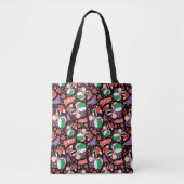 Chibi Joker und Harley Heart Pattern Tasche (Vorderseite)