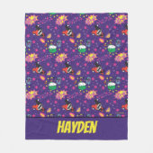 Chibi Joker und Harley Pattern Fleecedecke (Vorderseite)