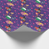 Chibi Joker und Harley Pattern Geschenkpapier (Ecke)