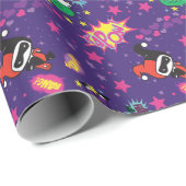 Chibi Joker und Harley Pattern Geschenkpapier (Rolleneckpunkt)