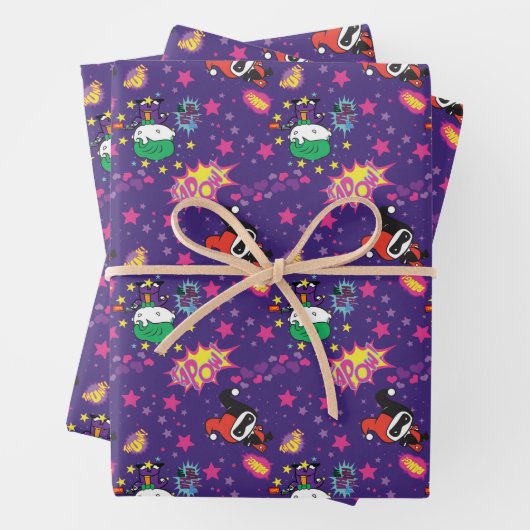 Chibi Joker und Harley Pattern Geschenkpapier Set (Beispiel)