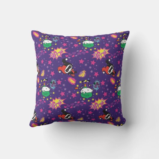 Chibi Joker und Harley Pattern Kissen (Rückseite)