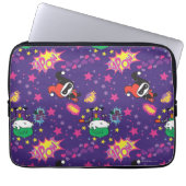 Chibi Joker und Harley Pattern Laptopschutzhülle (Vorderseite)