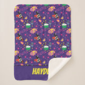 Chibi Joker und Harley Pattern Sherpadecke (Vorderseite)