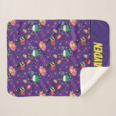 Chibi Joker und Harley Pattern Sherpadecke (Vorderseite (Horizontal))