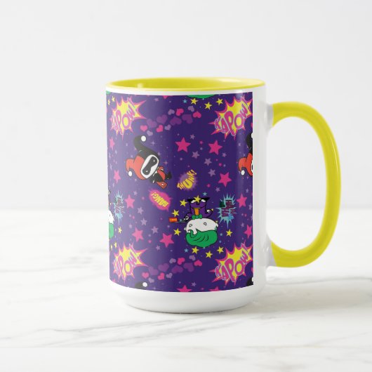 Chibi Joker und Harley Pattern Tasse (Rechts)