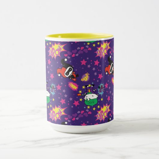 Chibi Joker und Harley Pattern Tasse (Zentrum)