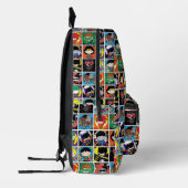 Chibi Justice League Character Pattern Bedruckter Rucksack (Links)